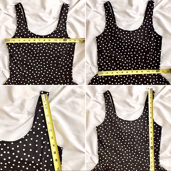SOLD!  Divided H&M B+W Polkadot Dress! 🖤 - Picture 4 of 5